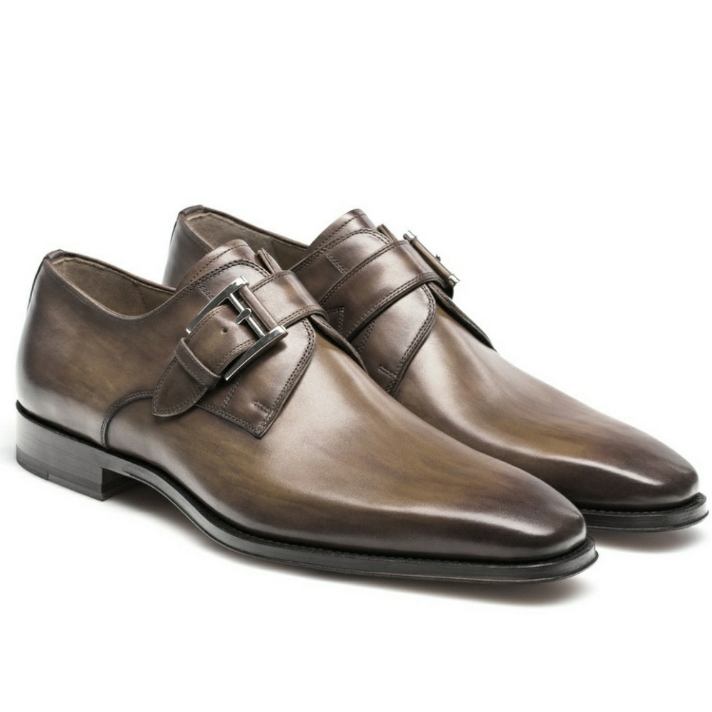Magnanni Cuero Single Strap Monk leather loafers